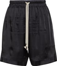 Rick Owens Silk Satin Boxer Shorts