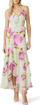 Steve Madden Ciara Floral Print Ruffle Dress