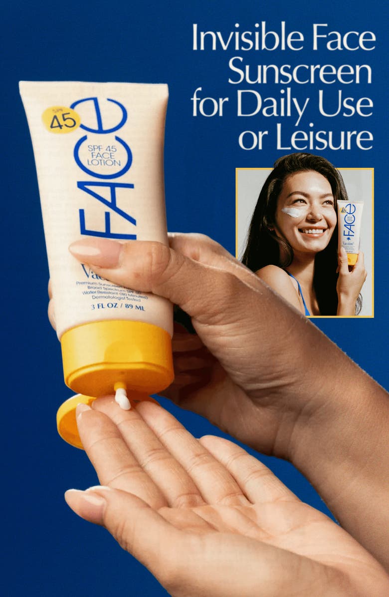 Vacation Classic Face Lotion SPF 45, Alternate, color, 