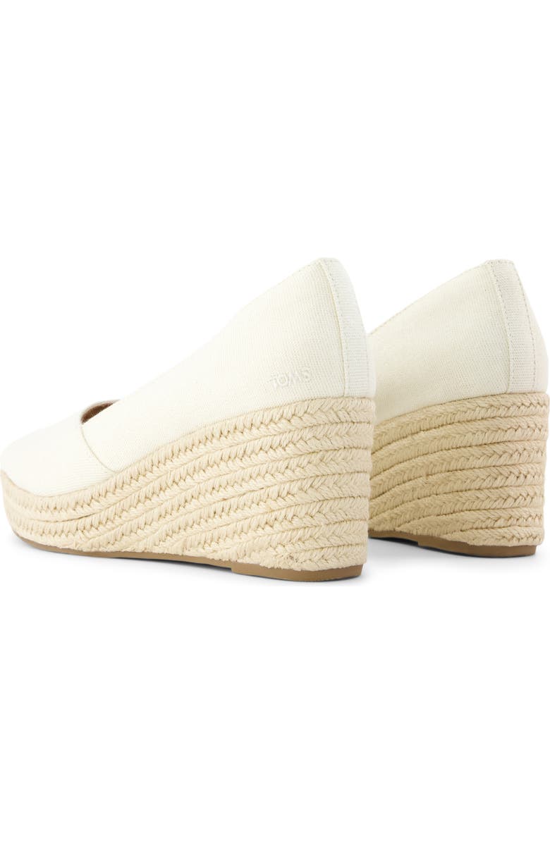TOMS Rania Peep Toe Wedge Pump, Alternate, color,