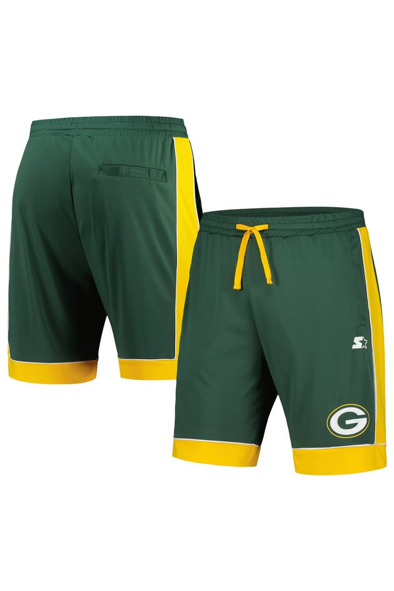 Men's Starter Green/Gold Green Bay Packers Fan Favorite Fashion Shorts, Main, color, Green