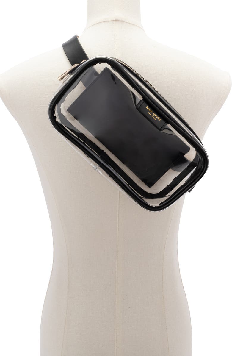 Kate Spade New York clear belt bag, Alternate, color,