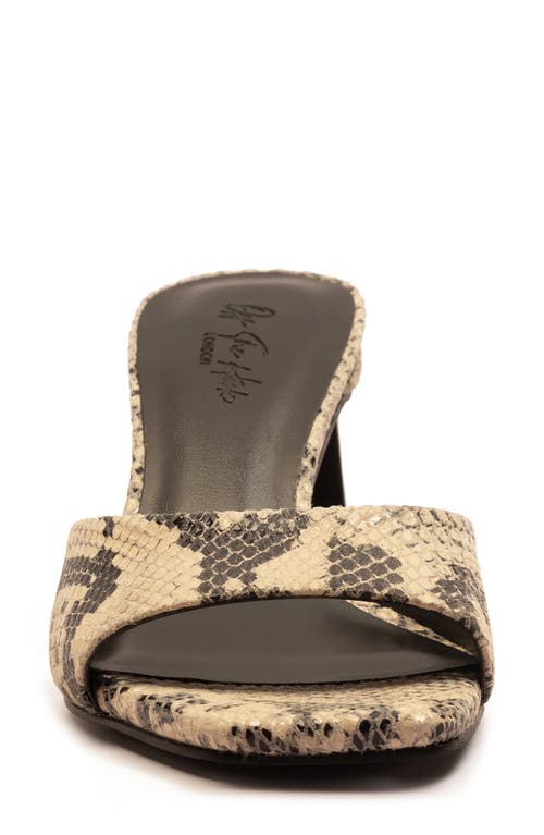 Off The Hook London Park Block Heel Sandal In Animal Print