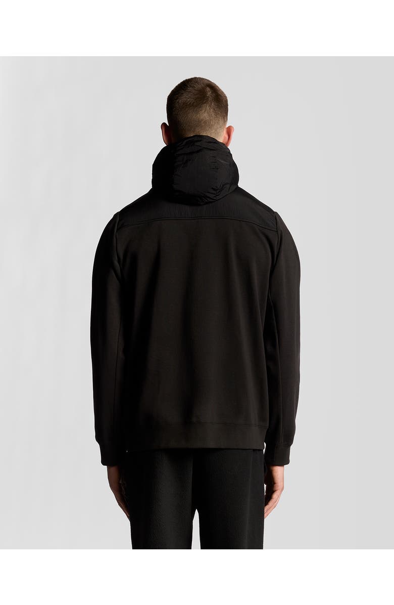 Lyle & Scott Panelled Hybrid Jacket, Alternate, color, Black Ice