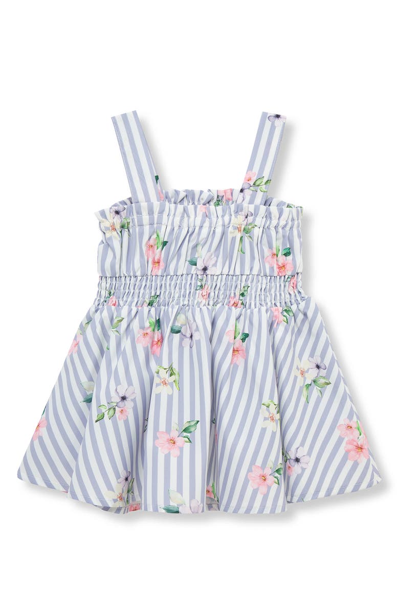 Habitual Kids Stripe Smocked Sundress, Alternate, color, Purple