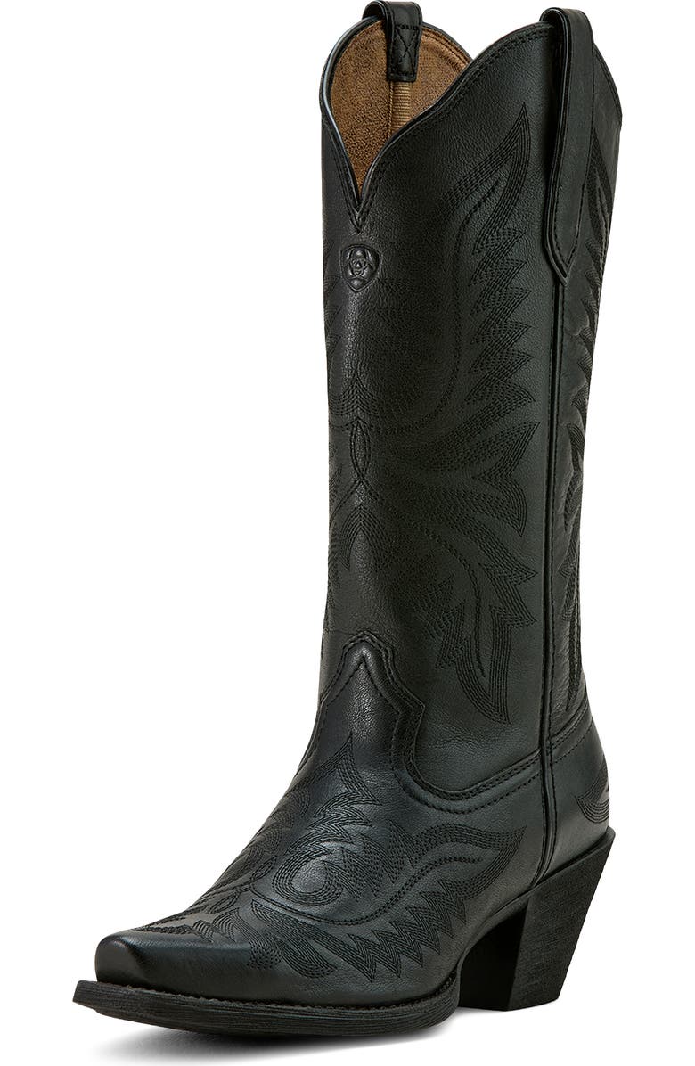 Ariat Round Up Collins Western Boot, Main, color, Black