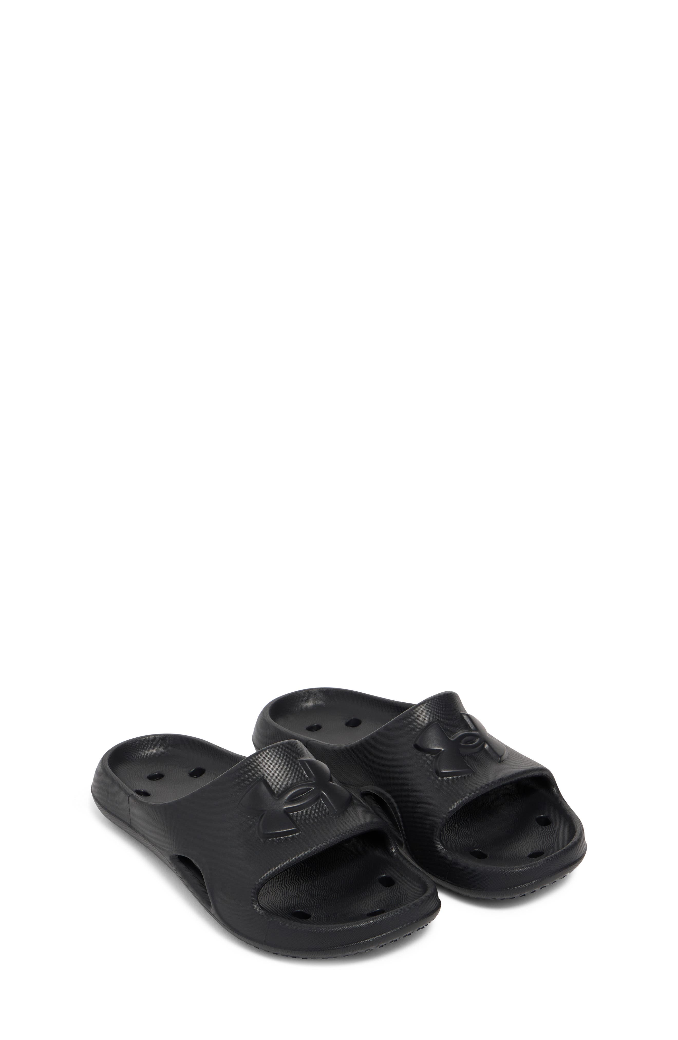 Under Armour Kids' Locker Slide Sandal, Main, color, Black