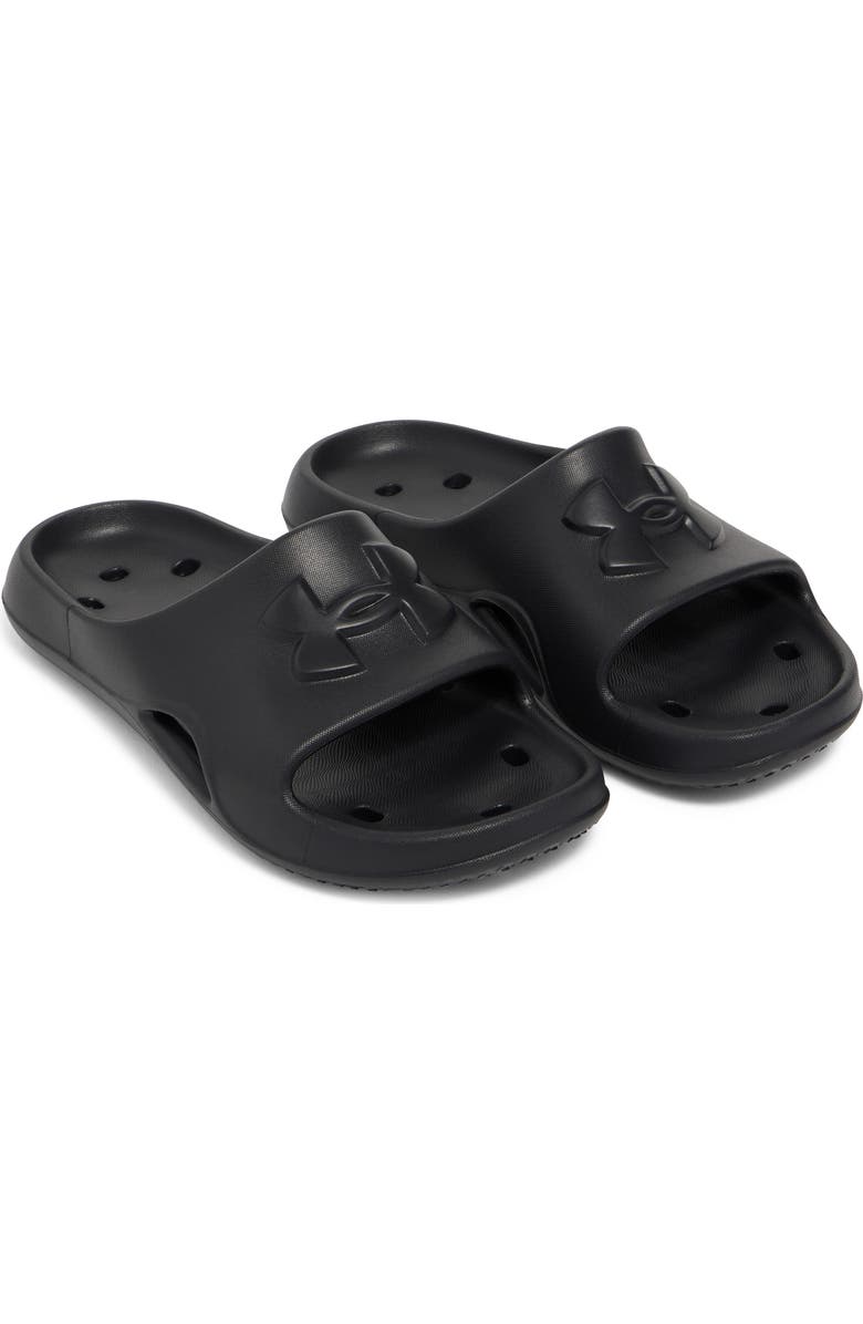 Under Armour Kids' Locker Slide Sandal, Main, color, Black