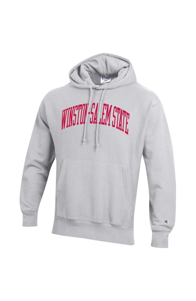 Champion Men's Champion Gray Winston-Salem State Rams Tall Arch Pullover Hoodie, Alternate, color, Gray