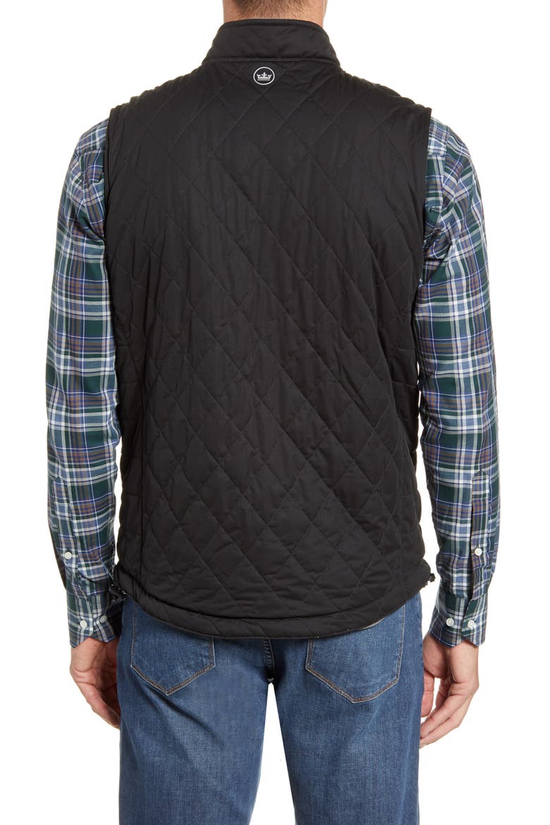 All Day Reversible Quilted Vest, Alternate, color, BLACK