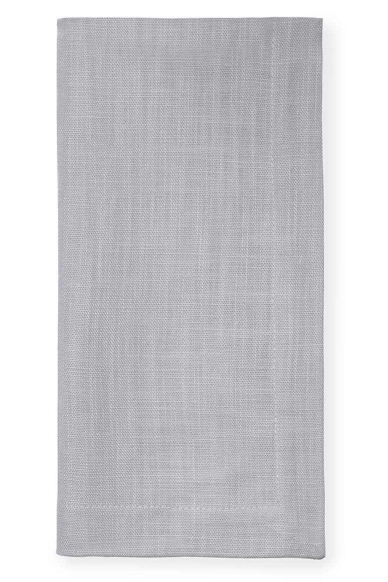 Cartlin Set of 4 Cotton Dinner Napkins, Main, color, GREY