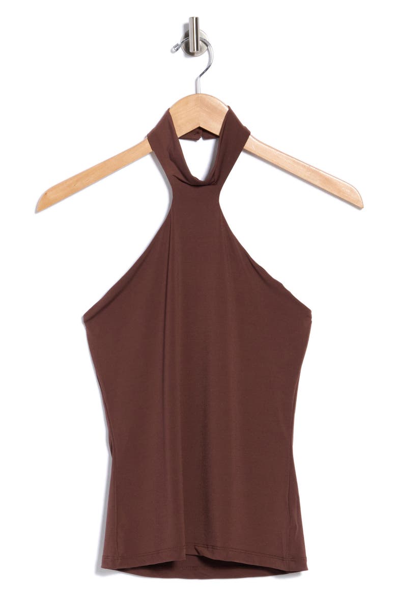 Halter Top, Main, color, BROWN