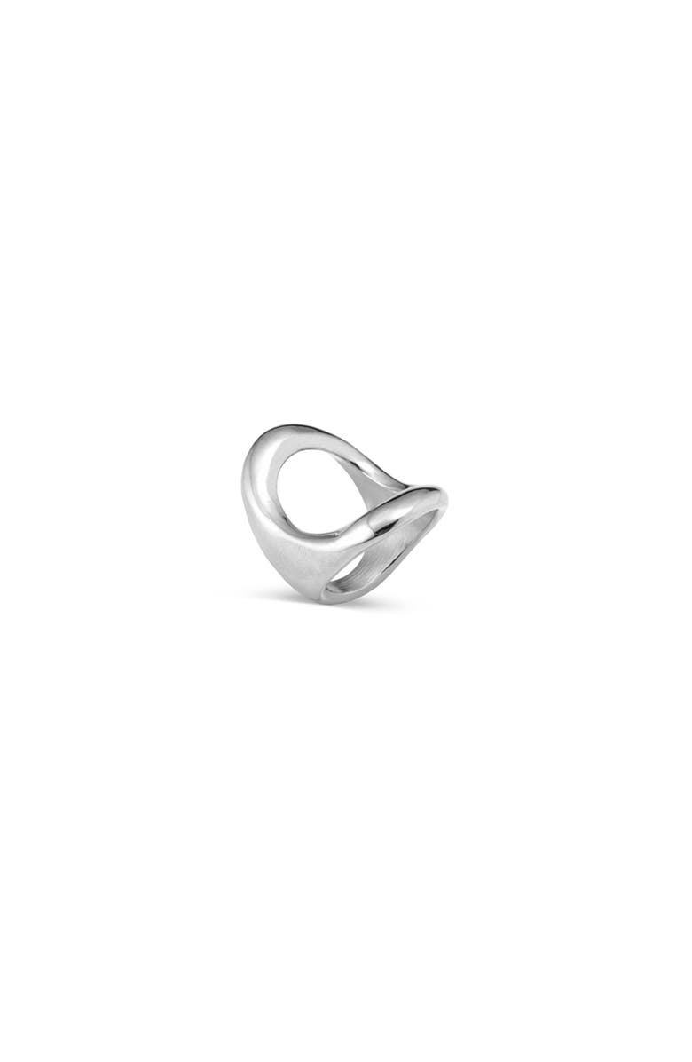 UNODE50 Open Oval Ring, Alternate, color, Silver