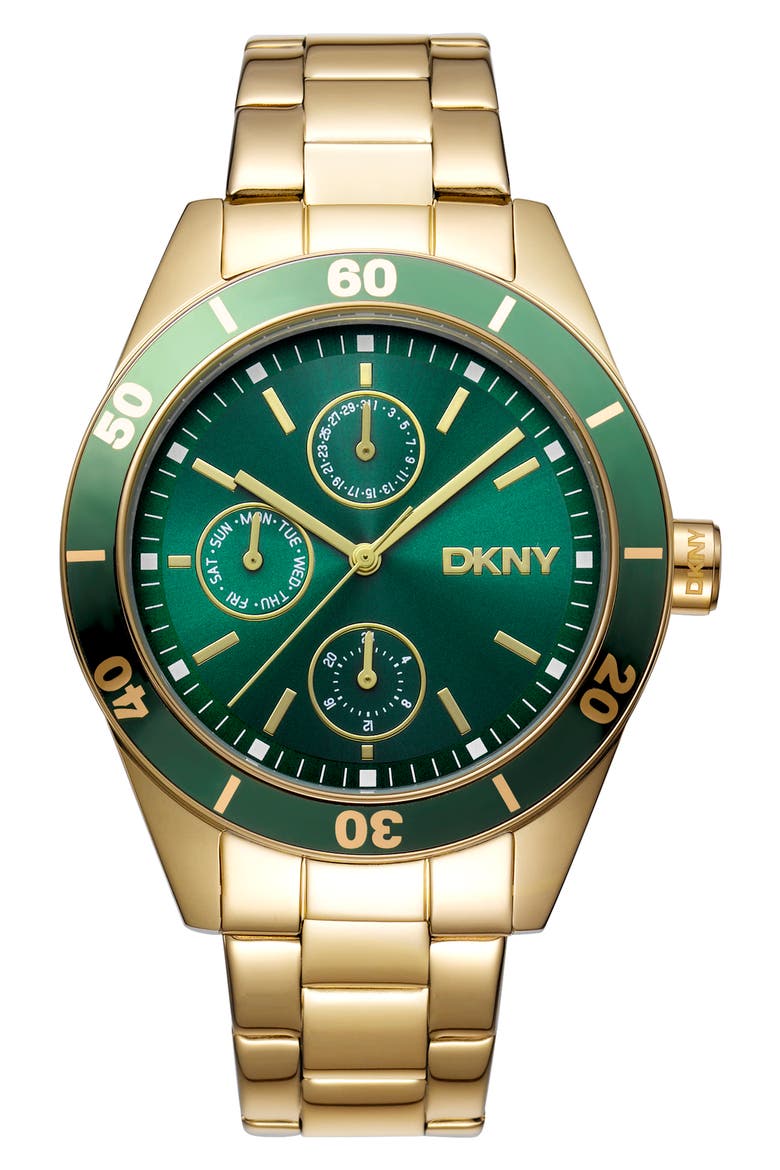 Three Hand Quartz Bracelet Watch, 38mm, Main, color, GOLD