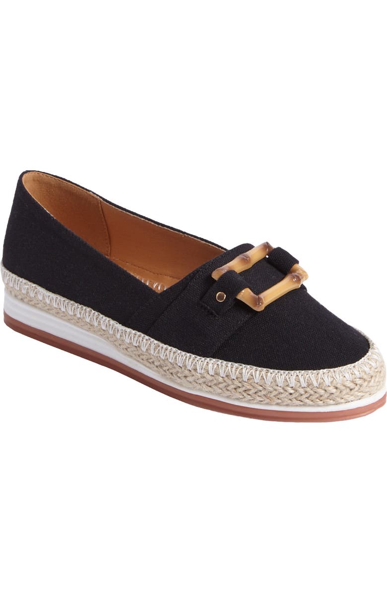 Comfortview The Lorelai Slip On Flat, Main, color, Black
