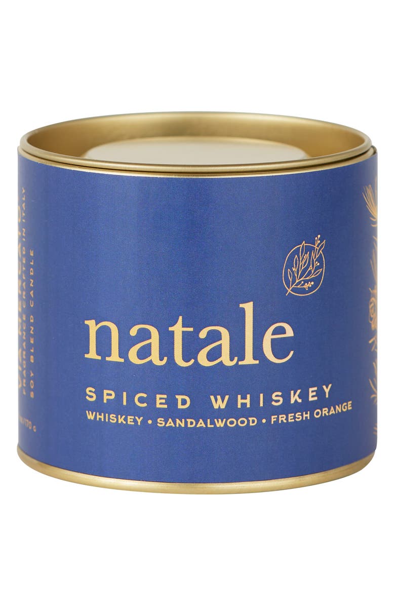 VIA MERCATO Natale Spiced Whiskey Candle, Main, color, Blue