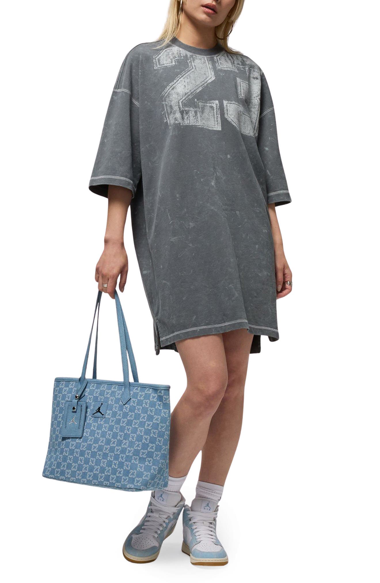 Flight Oversize Graphic T-Shirt Dress