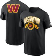 Nike Men's Nike Black Washington Commanders Rewind Front and Back Hit Essential T-Shirt
