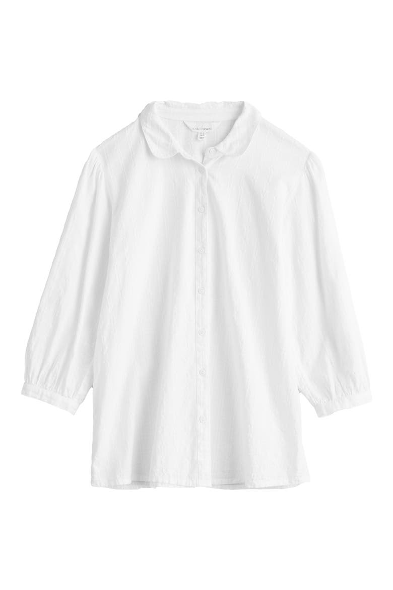 Hope Cottage Organic Cotton Button-Up Shirt, Alternate, color, SALT