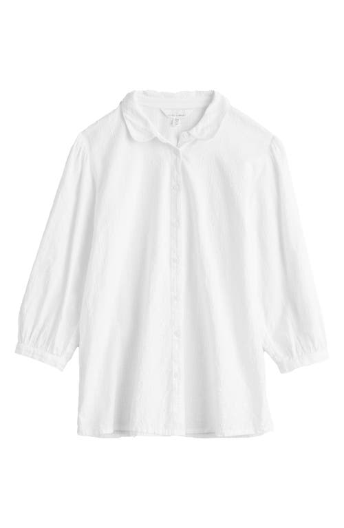 Seasalt Cornwall Hope Cottage Organic Cotton Button-up Shirt In Salt