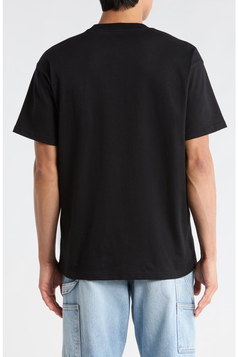 Barbwire Organic Cotton Graphic T-Shirt, Alternate, color, BLACK