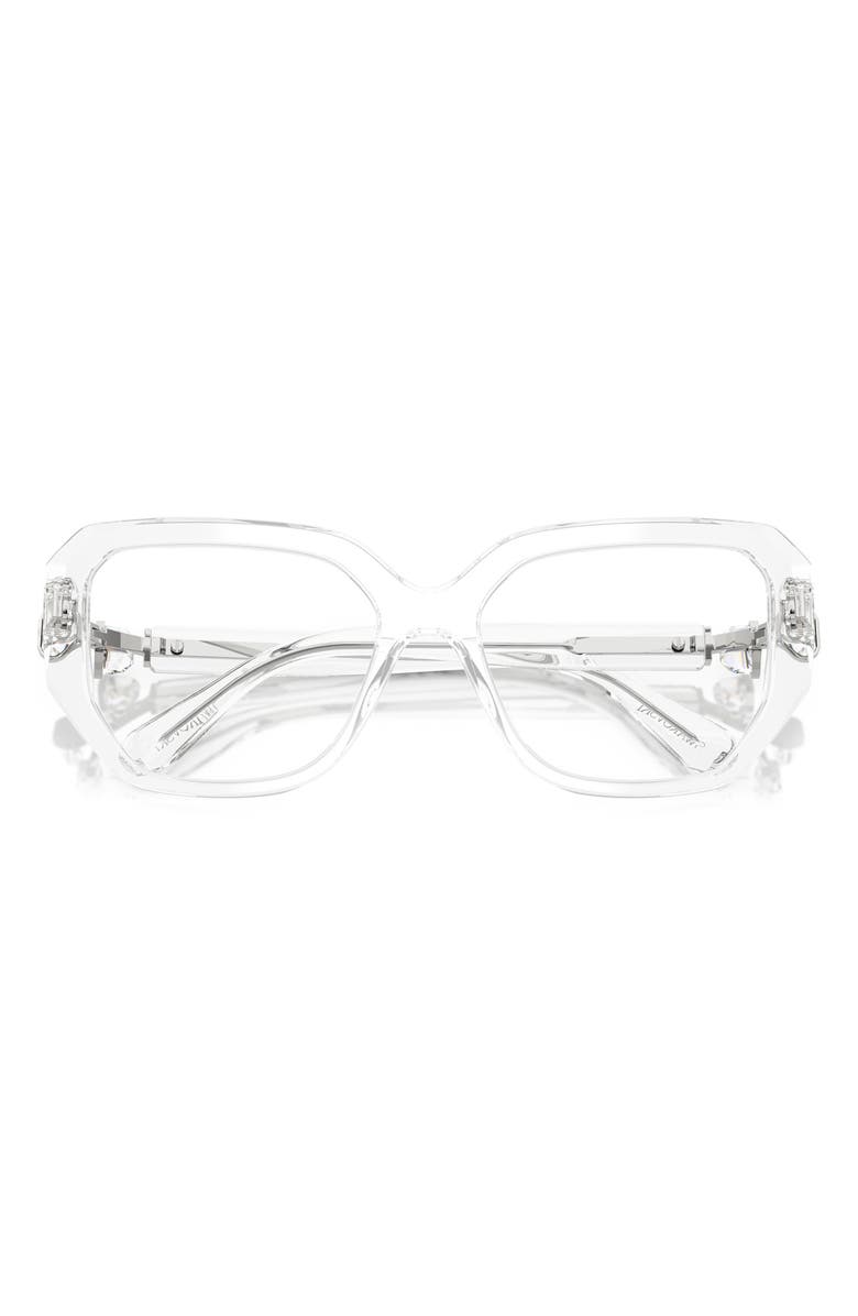 Swarovski 55mm Geometric Optical Glasses, Alternate, color, Crystal