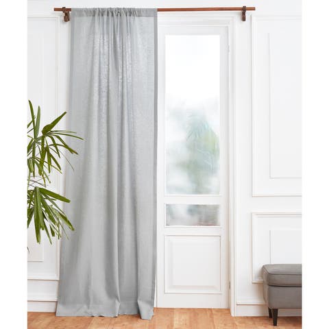 Linen Curtain Single Panel with Rod Pocket