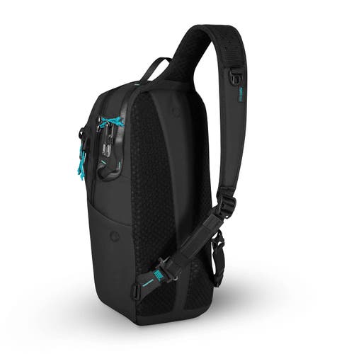 Pacsafe Eco 12l Anti Theft Sling Backpack In Econyl Black