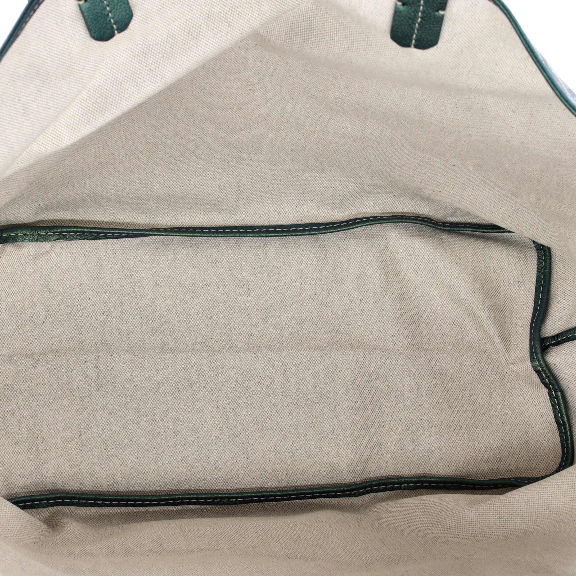 Pre-Owned Goyard Saint Louis Tote Iridescent Coated Canvas PM, Alternate, color, Green