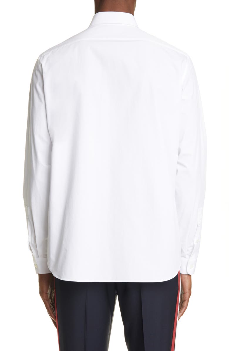 Valentino Slim Fit Embroidered Button-Up Shirt, Alternate, color, 