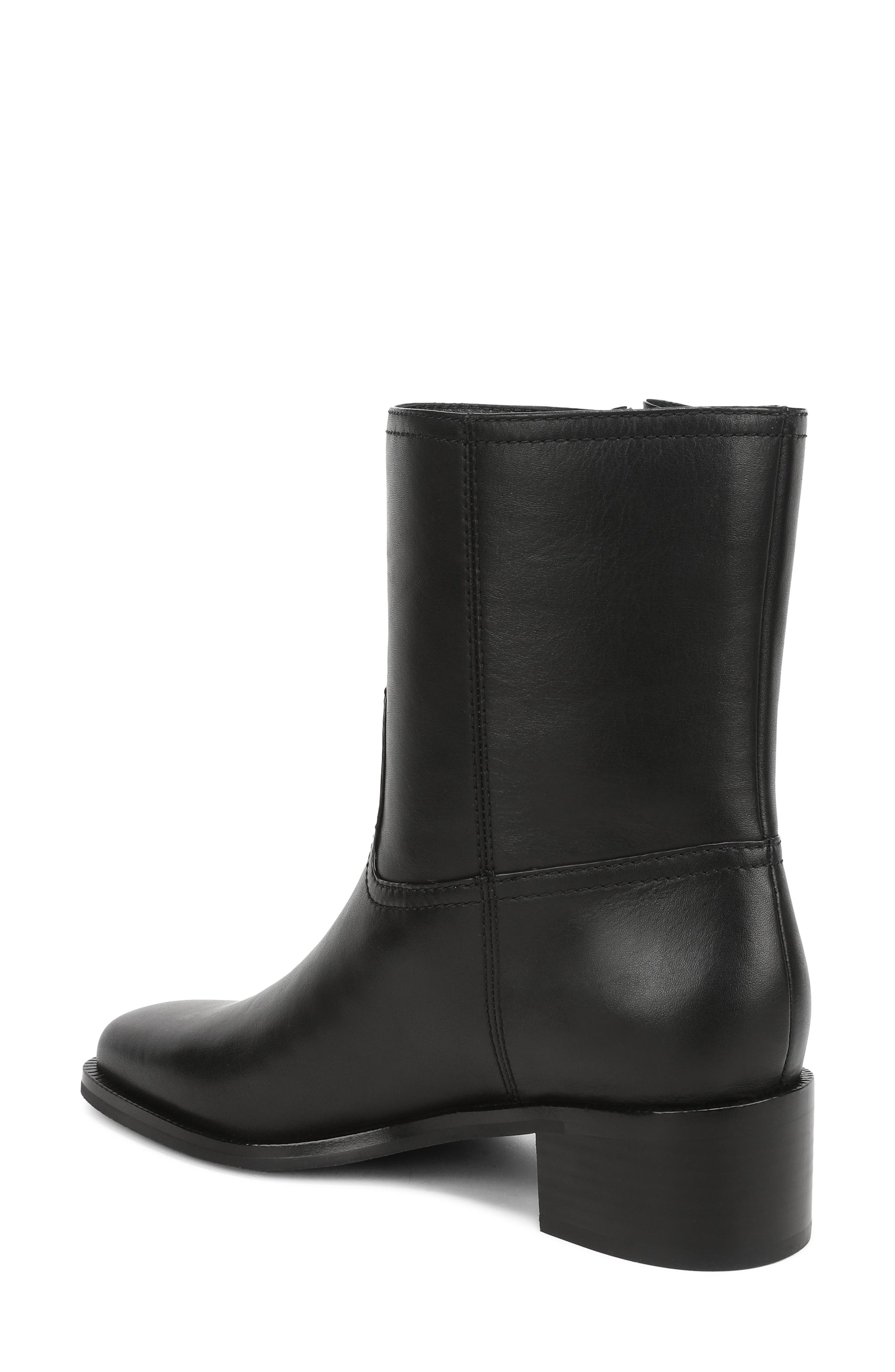 London Leather Bootie, Alternate, color, BLACK