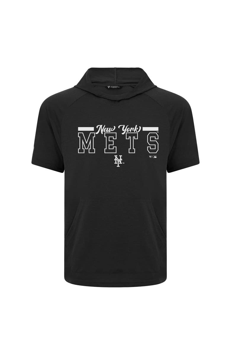 LEVELWEAR Men's Levelwear Black New York Mets Phase Vanguard Hoodie T-Shirt, Alternate, color, 