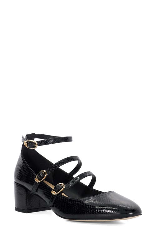 Dune London Approach Ankle Strap Pump In Black