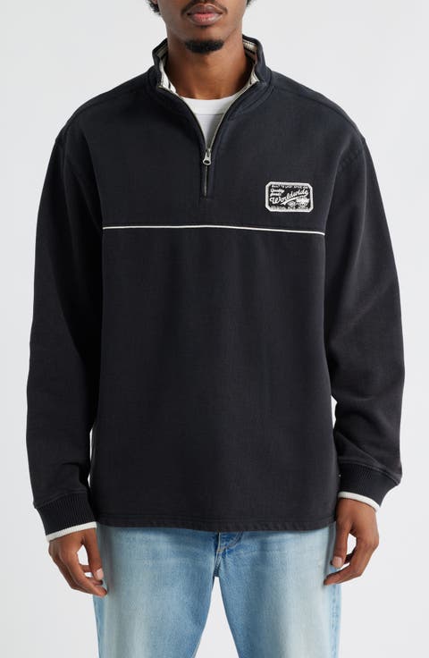 Dust Quarter Zip Cotton Sweatshirt