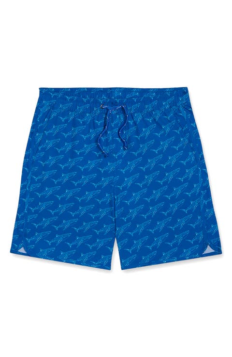 Kids' The Anchor Tropical Print Water Repellent Swim Trunks (Toddler, Little Kid & Big Kid)