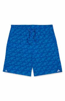 Kids' The Anchor Tropical Print Water Repellent Swim Trunks
