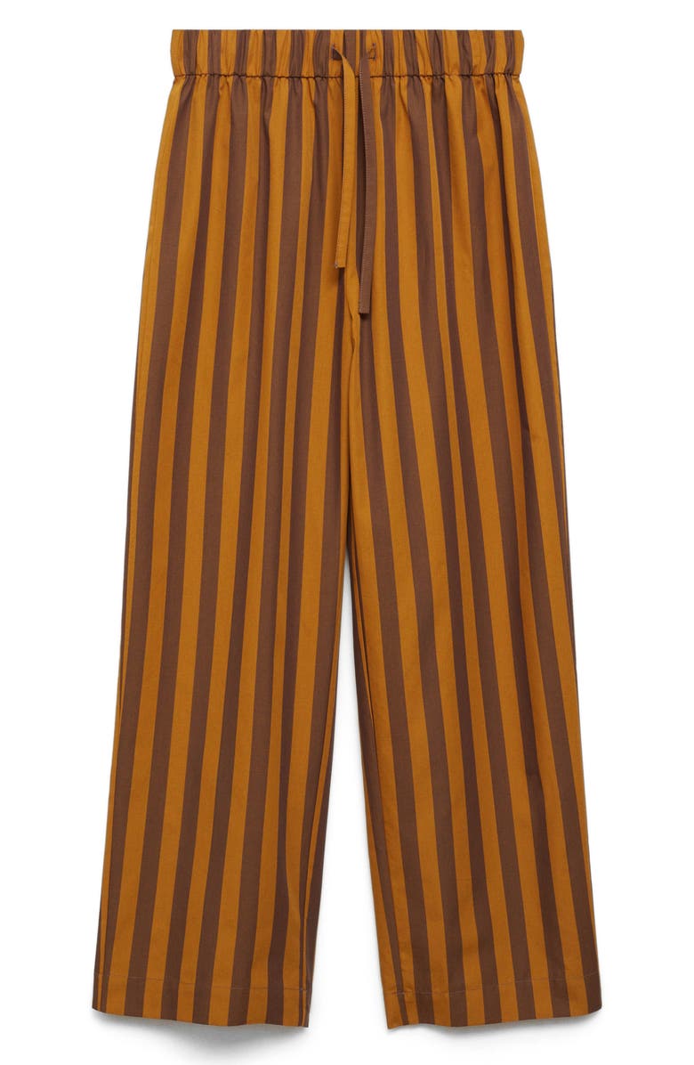 MANGO Stripe Cotton Pajama Pants, Alternate, color, 