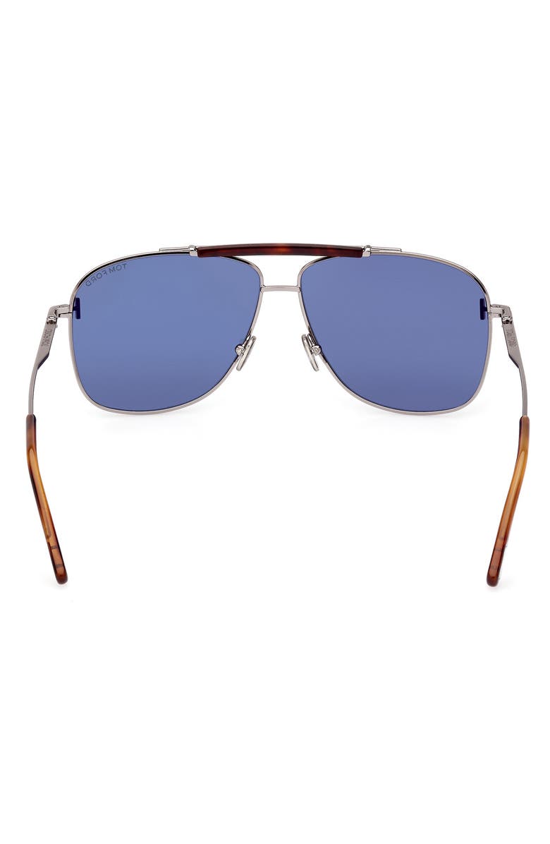 TOM FORD Jaden 60mm Polarized Navigator Sunglasses, Alternate, color, 