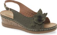EXTREME BY EDDIE MARC Bethea Floral Appliqué Slingback Sandal