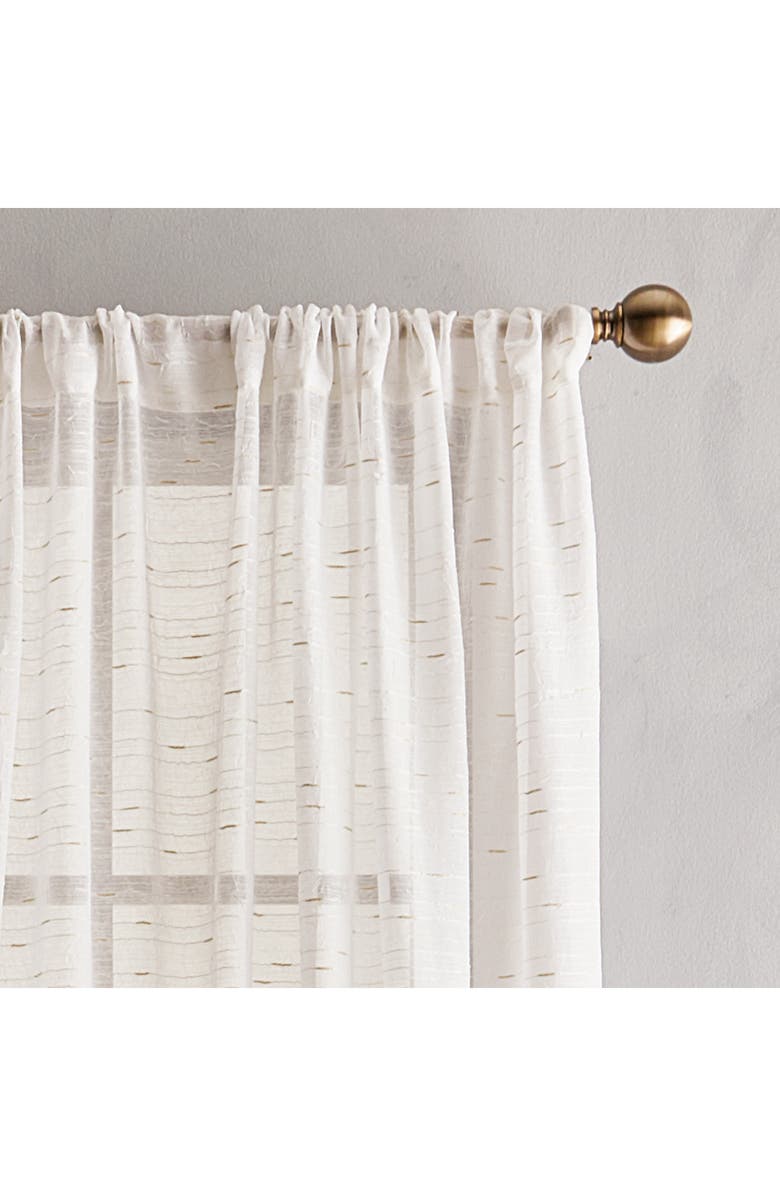 DKNY Urban Sparkle Pole Top Set of 2 Curtain Panels, Alternate, color, Gold