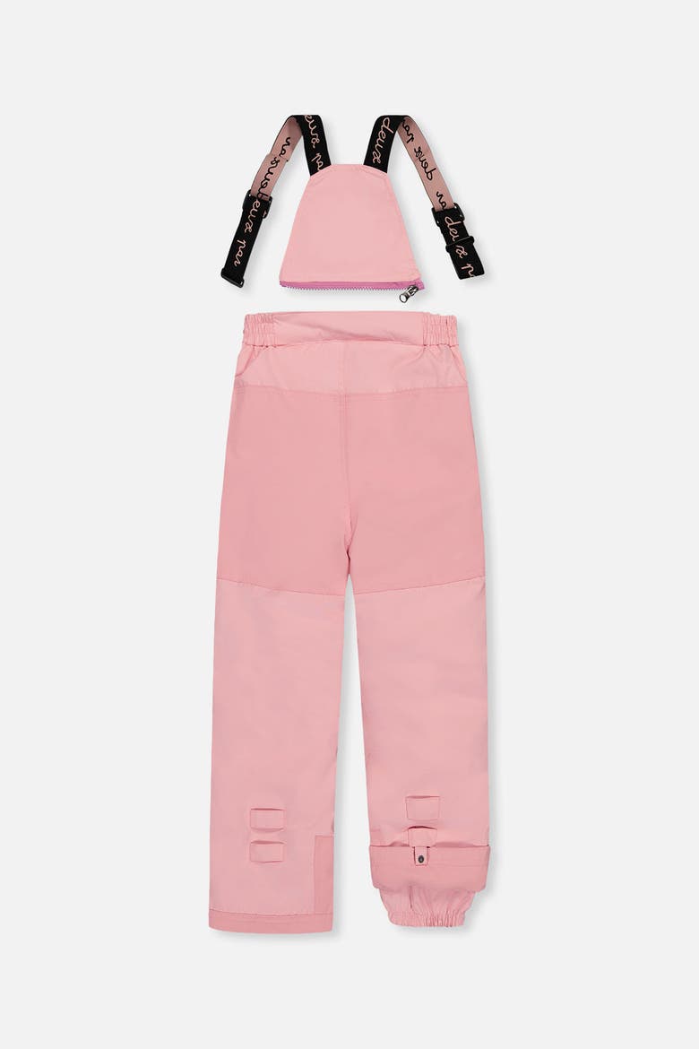 Play Faux Hood Jacket & Pants Two Piece Snowsuit, Alternate, color, Light Pink