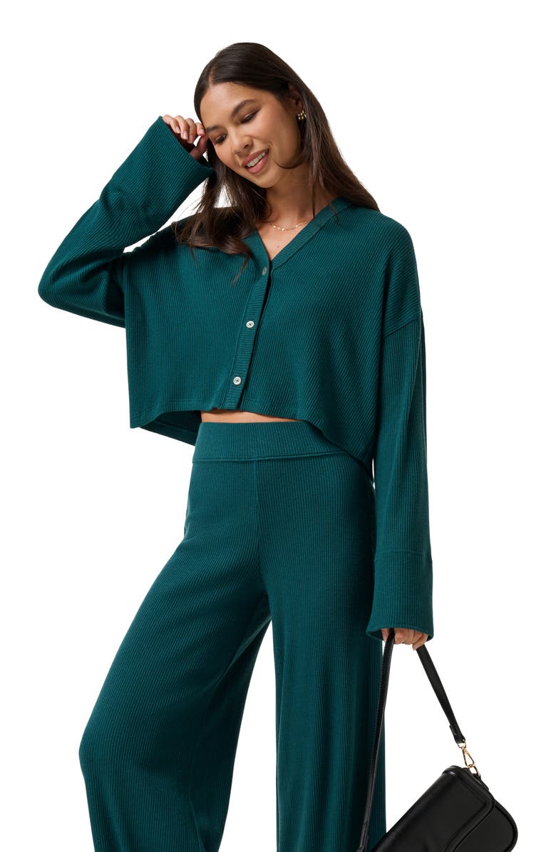 TravisMathew Evening Retreat Cardigan, Alternate, color, Dark Sea