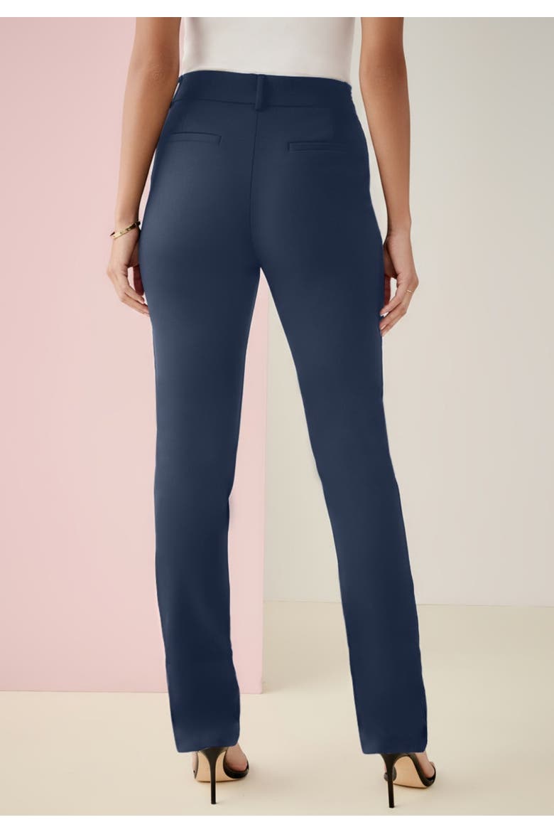 Bi-Stretch Straight Leg Pants, Alternate, color, NAVY