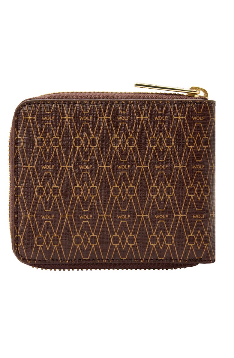 WOLF Signature Zip Wallet, Alternate, color, Brown