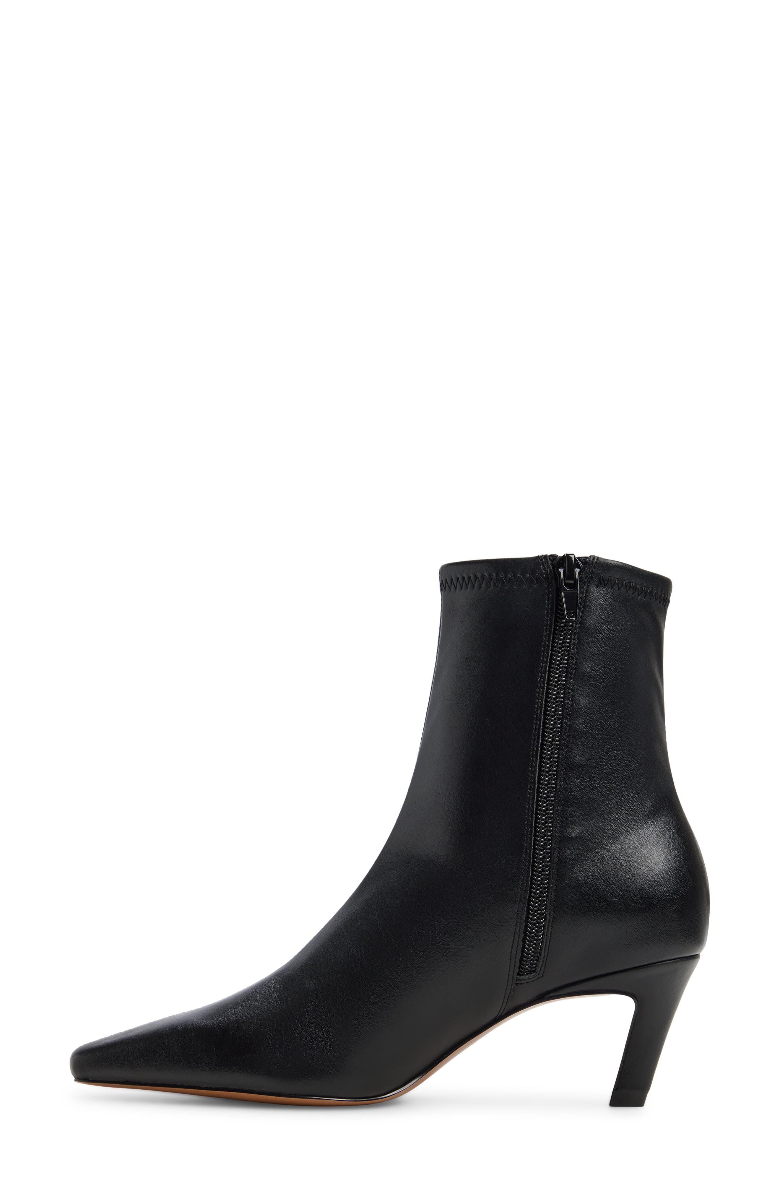 Alyonna Faux Leather Bootie, Alternate, color, BLACK