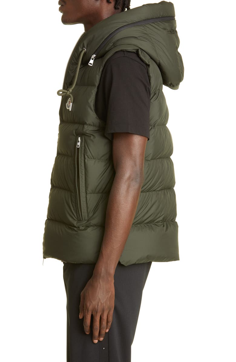 Moncler Cardamine Hooded Puffer Vest, Alternate, color, 