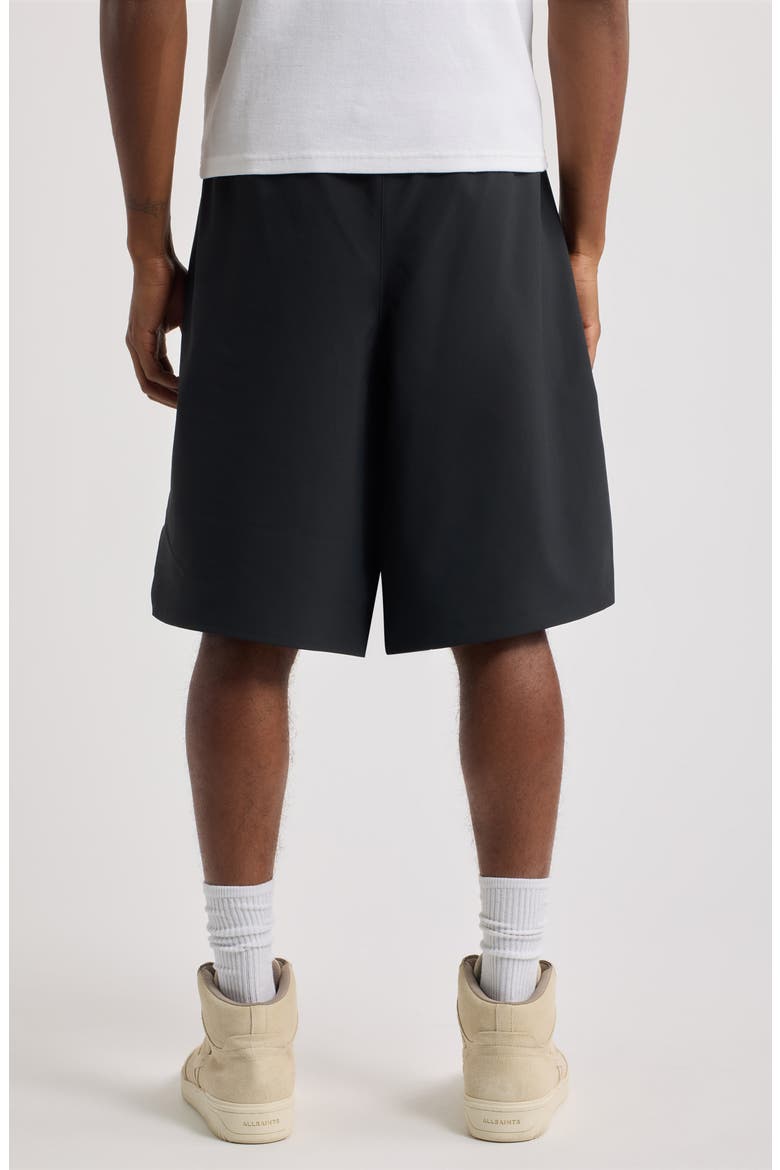 Signature Relaxed Shorts, Alternate, color, BLACK
