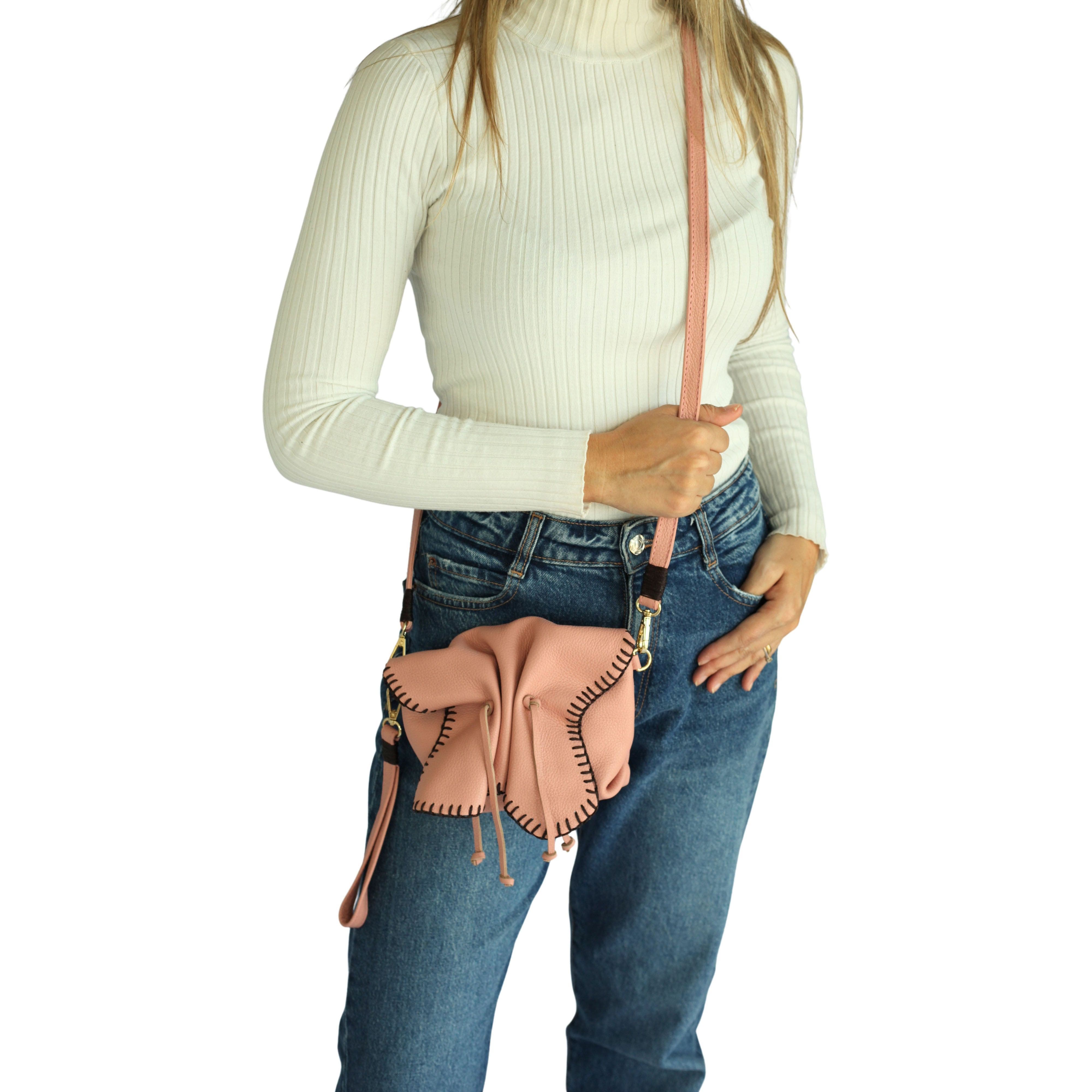Mini Butterfly Leather Bag, Alternate, color, Dusty Rose