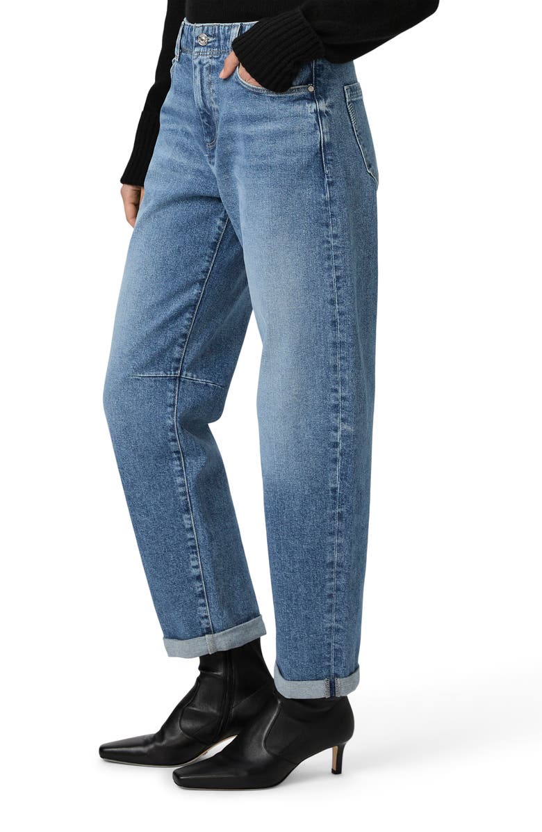 PAIGE Alexis Darted High Waist Barrel Jeans, Alternate, color, Ryland