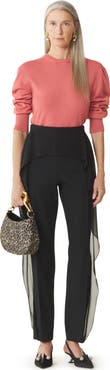 Lanvin Wool Sweater With Grosgrain Detail